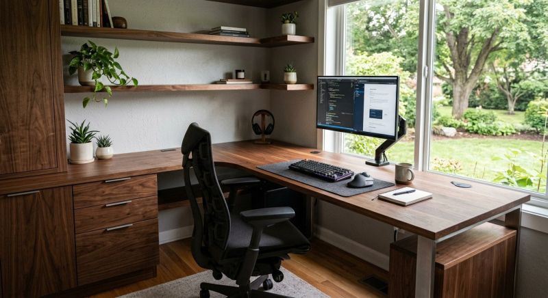 Built In Desk Installation in Fairfax, VA