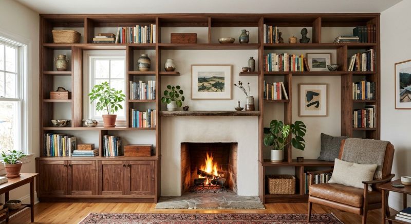 Custom Bookshelves Installation in Woodbridge, VA